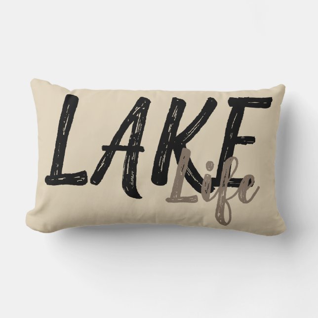 nautical LAKE LIFE | Lumbar Cushion (Front)