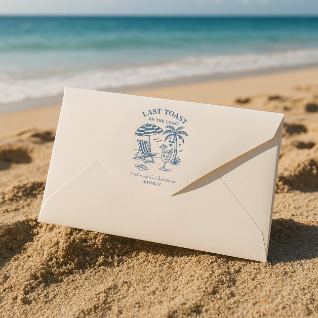 Nautical Last Toast Bachelorette Weekend Envelope (Creator Uploaded)