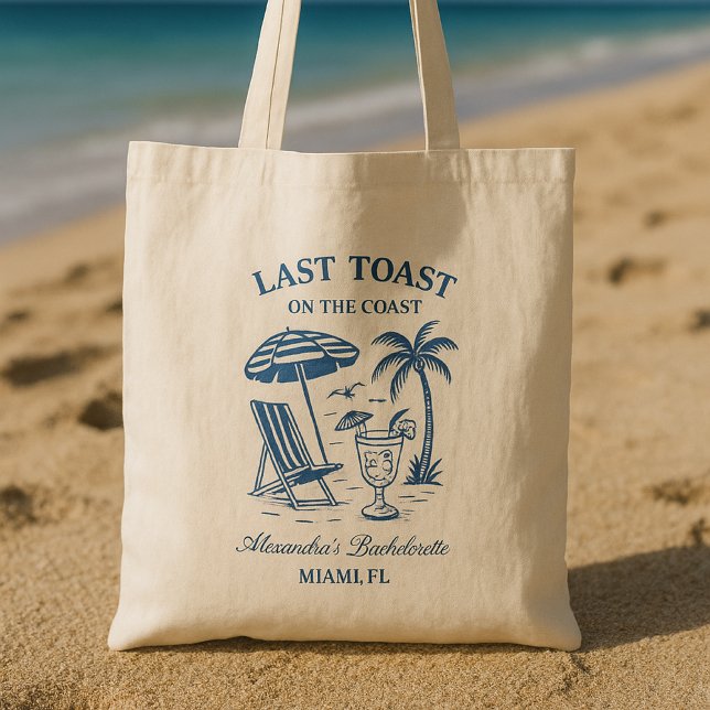 Nautical Last Toast Bachelorette Weekend Tote Bag (Creator Uploaded)