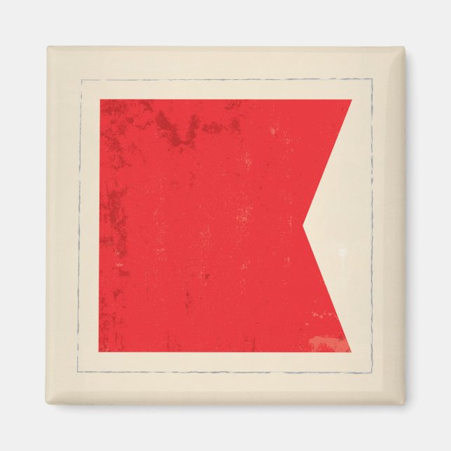 Nautical Letter “B” Signal Flag Magnet (Front)