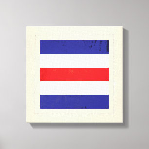 Nautical Letter "C" Signal Flag Canvas Print