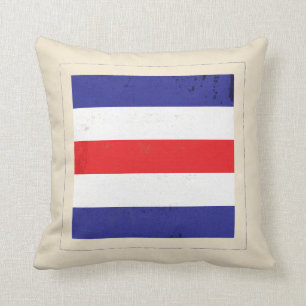 Nautical Letter "C" Signal Flag Cushion