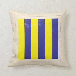 Nautical Letter “G” Signal Flag Cushion