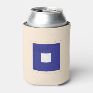 Nautical Letter “P” Signal Flag Can Cooler