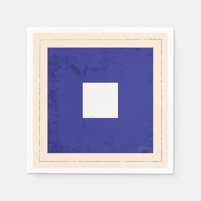 Nautical Letter “P” Signal Flag Napkin (Front)