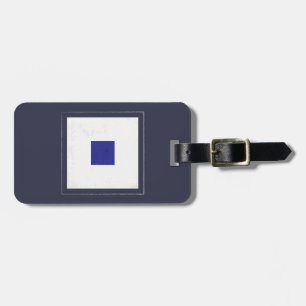 Nautical Letter “S” Signal Flag Luggage Tag