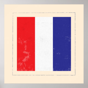 Nautical Letter “T” Signal Flag Poster