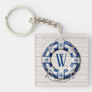 Nautical Life Buoy Version 2  Key Ring