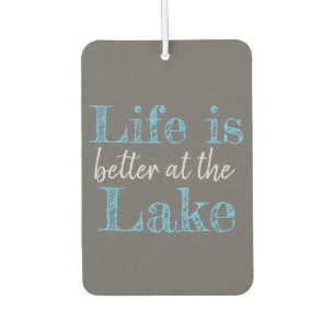 nautical LIFE IS BETTER AT THE LAKE   Car Air Freshener