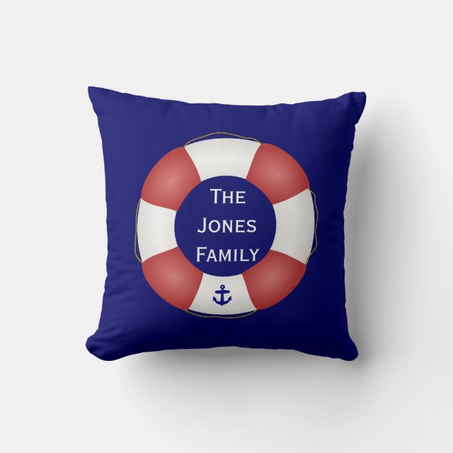Nautical Life preserver Cushion (Front)