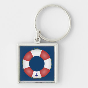 Nautical Life preserver Key Ring