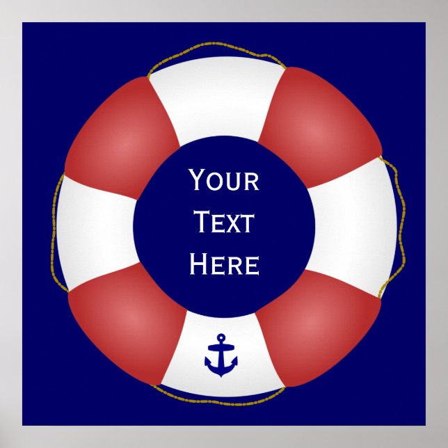Nautical Life preserver Poster (Front)