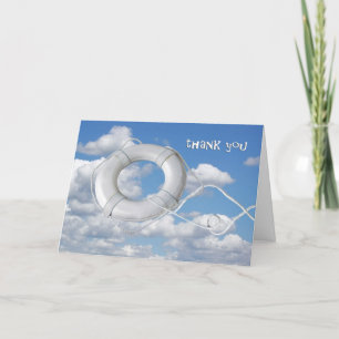Nautical Life Saver Thank You Card