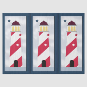 Nautical Lighthouse Decoupage Tissue Paper