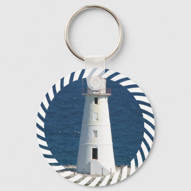 Nautical Lighthouse Keychain (Front)