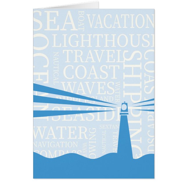 Nautical Lighthouse poster (Front)