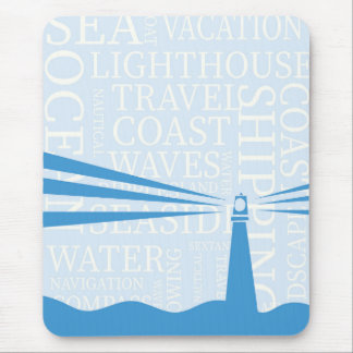 Nautical Lighthouse poster Mouse Pad