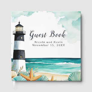 Nautical Lighthouse Wedding Guest Book