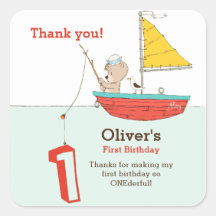 Nautical little sailor bear first birthday