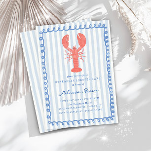 Nautical Lobster Bake Rehearsal Dinner Invitation