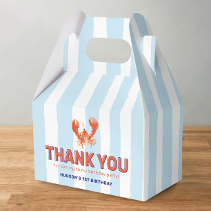 Nautical Lobster Kids Birthday Favour Box