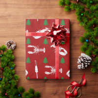 Nautical Lobsters and Buoys Christmas Pattern