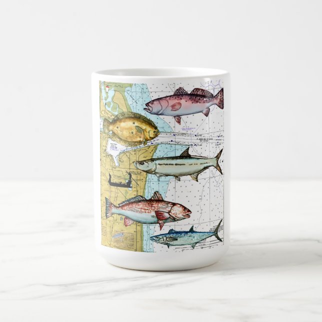 Nautical map coffe mug (Center)