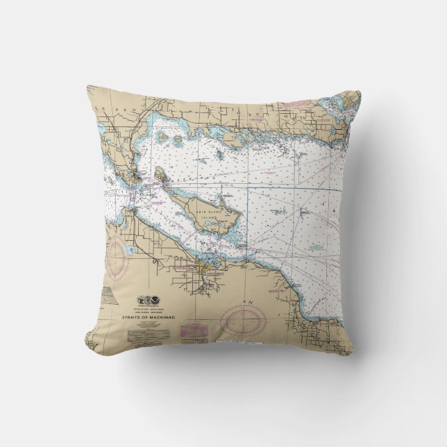 Nautical Map Decor Cushion (Front)