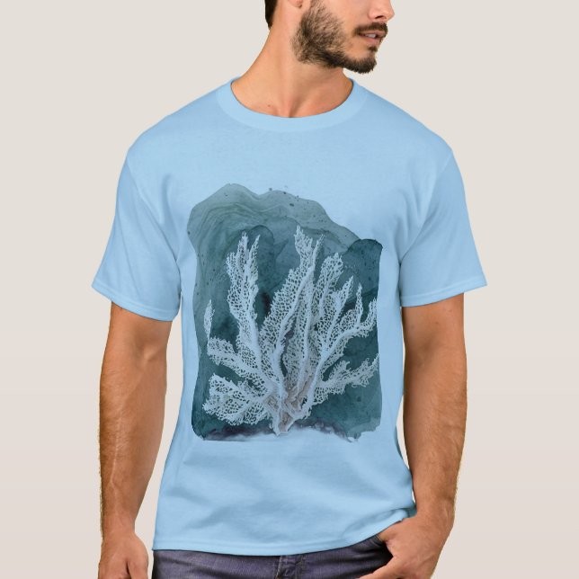 Nautical Marine Sealife Plants  T-Shirt (Front)