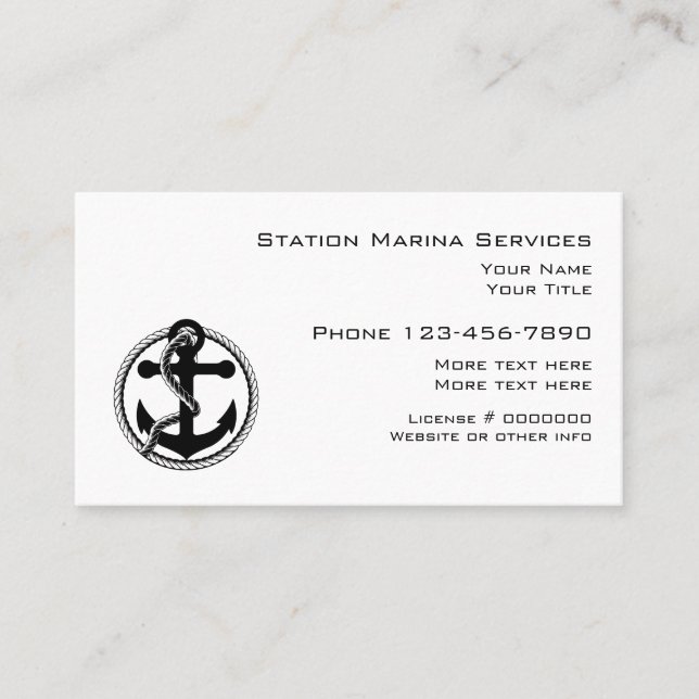 Nautical Marine Services Business Card (Front)