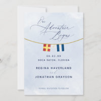 Nautical Maritime Flag Monogram Wedding