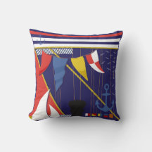 Nautical Maritime Flags Yacht Patterned Blue