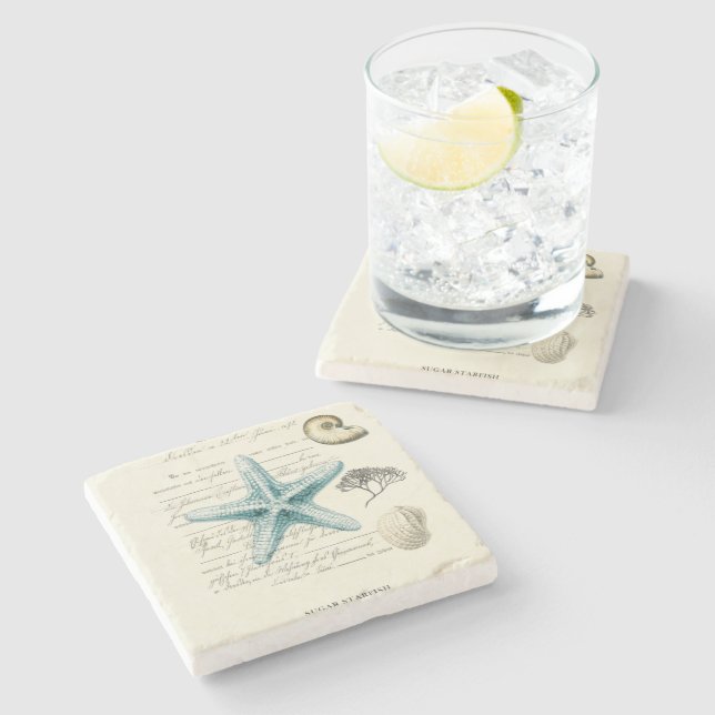 Nautical Mile Stone Coaster (Side)