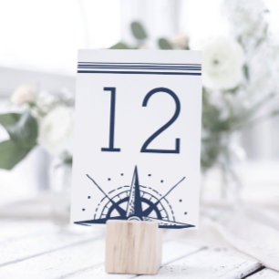 Nautical Modern Table Number