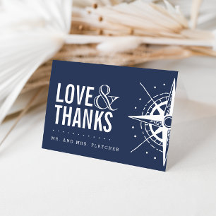 Nautical Modern Thank You Card