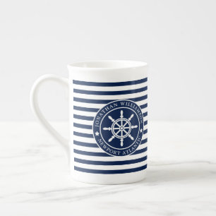 Nautical Mug with Anchors - Customisable