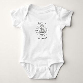 Nautical Nassau Bahamas Sailing T Shirt Compass
