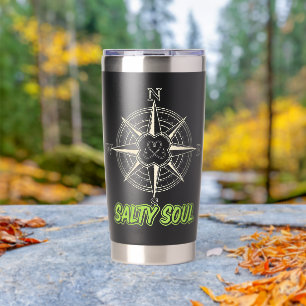 Nautical Navigation Graphic & Fisherman’s Heart Insulated Tumbler