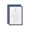 Nautical Navy Anchor Monogram Wedding Invitation
