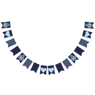 Nautical Navy and White Bunting