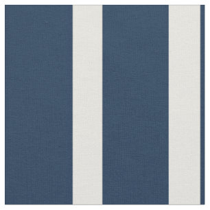 Nautical Navy and White Stripe Fabric
