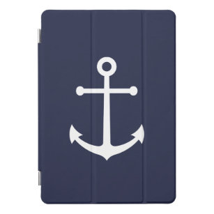 Nautical Navy Blue Anchor iPad Pro Cover