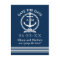 Nautical Navy Blue Anchor Wedding Save the Date