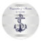 Nautical Navy Blue Anchor Wht BG R Envelope Seals