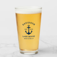 Nautical Navy Blue Custom Family Lake House