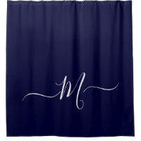 Nautical Navy Blue  Monogram initial