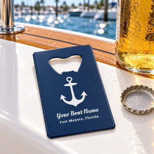 Nautical Navy Blue Personalised Boat Name