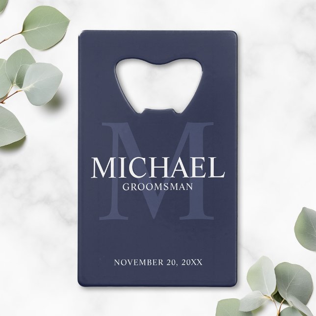 Nautical Navy Blue Personalised Groomsmen (Creator Uploaded)