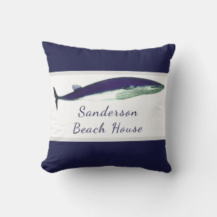 Nautical Navy Blue pillow solid colour coastal