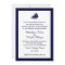 Nautical Navy Blue Sailboat Wedding Invitations